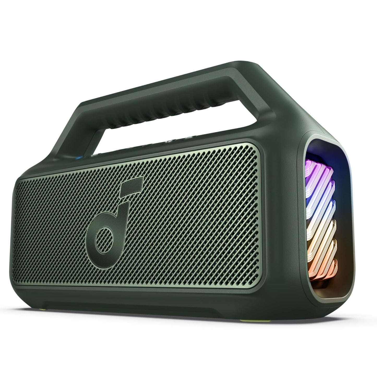 soundcore Boom 2 By Anker, Outdoor Speaker, 80W, Subwoofer, BassUp 2.0, 24H Playtime, IPX7 Waterproof, Floatable, RGB Lights, USB-C, Custom EQ, Bluetooth 5.3, Portable for Camping, Beach, and Backyard
