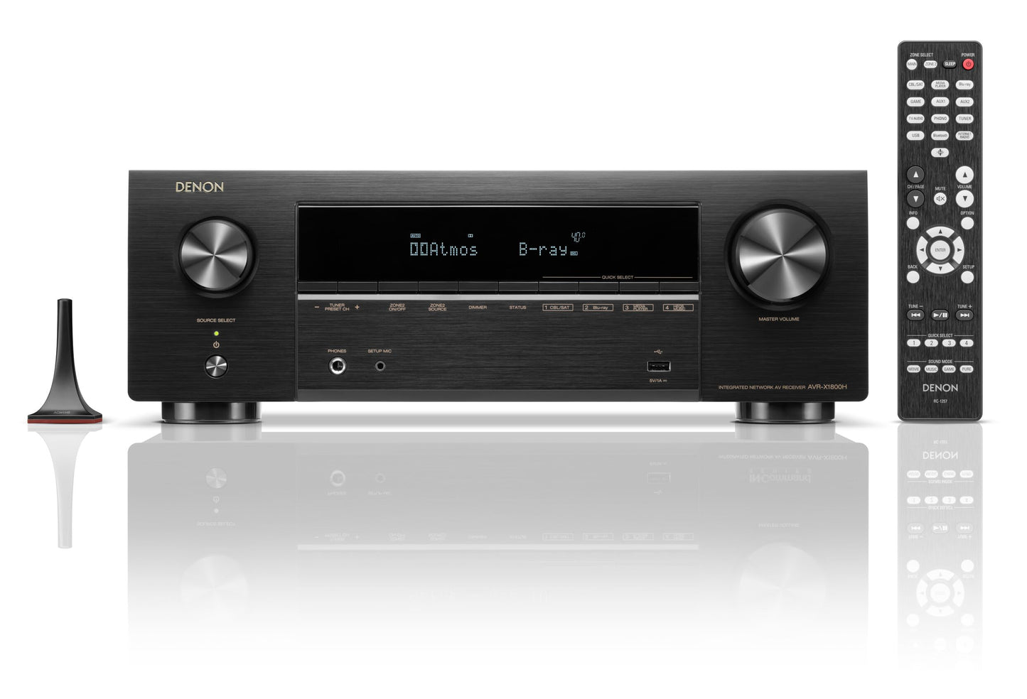 Denon AVR-X3800H 9.4-Ch 8K UHD AVR Home Theater Stereo Receiver, (105W X 9) Built-in Bluetooth Wi-Fi & HEOS Multi-Room Streaming Dolby Atmos DTS:X IMAX Enhanced & Auro 3D