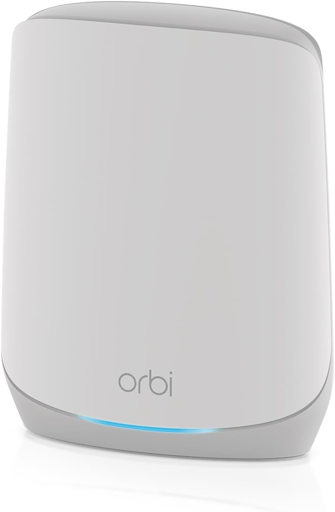 NETGEAR Orbi Whole Home Tri-Band WiFi 6 Mesh Network System (RBK663) – Router with 2 Satellite Extenders, Security Features, Coverage up to 6,600 sq. ft., 75 Devices - AX3800 (Up to 3.8Gbps)