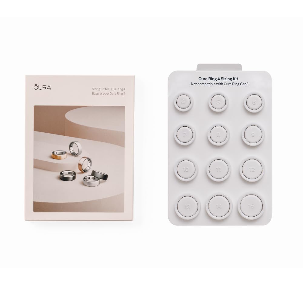 Oura Ring 4 - Gold - Size 8 - Size Before You Buy