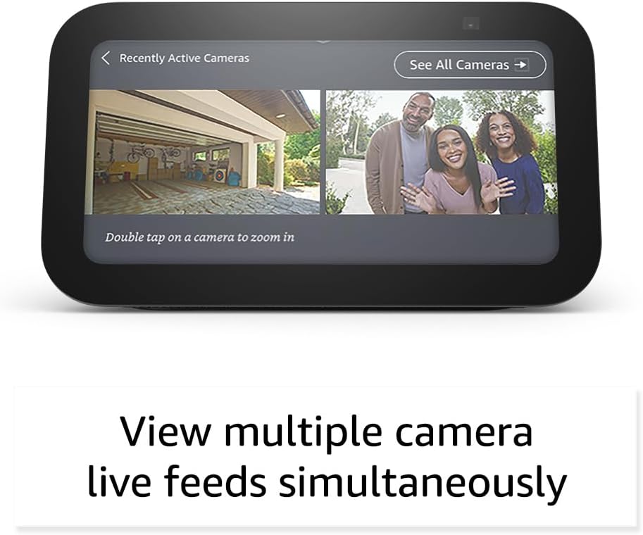 Amazon Echo Show 5 (newest model), Smart display with Alexa+ Early Access, 2x the bass and clearer sound, Charcoal