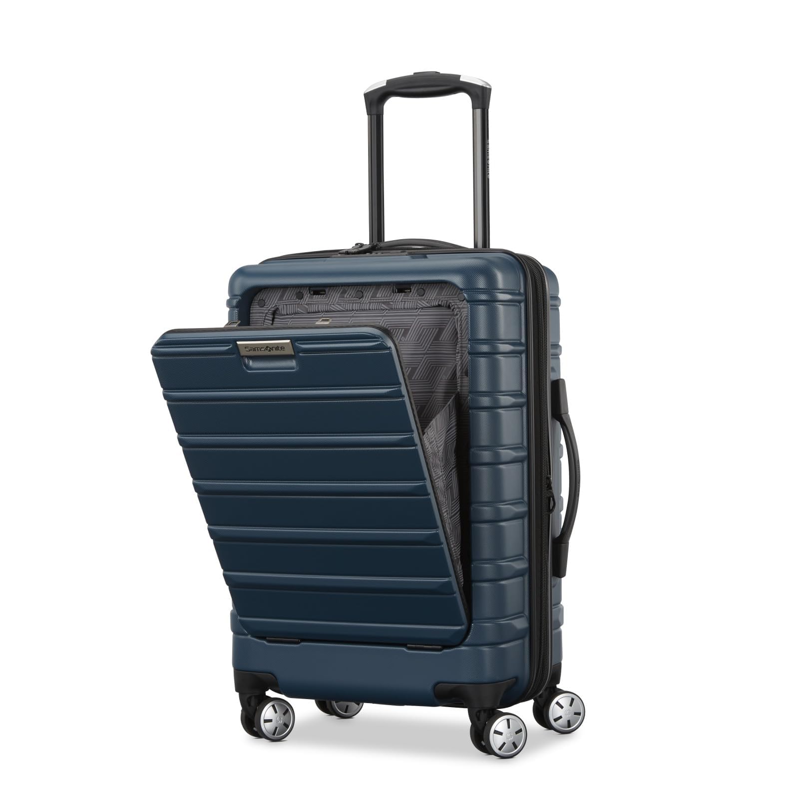 Samsonite Omni 2 Hardside Expandable Luggage with Spinner Wheels, 3-Piece Set (19/24/28), Lagoon Blue