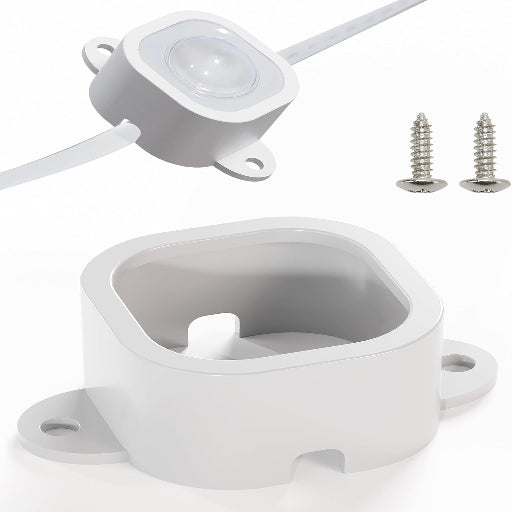 Light Clips for Govee Outdoor Lights H706, 120 Pcs Mounting Brackets for Govee Pro Outdoor Lights, Install Firmly, Replace 3M Glue, for Govee Pro Permanent Outdoor Lights Extension (White)