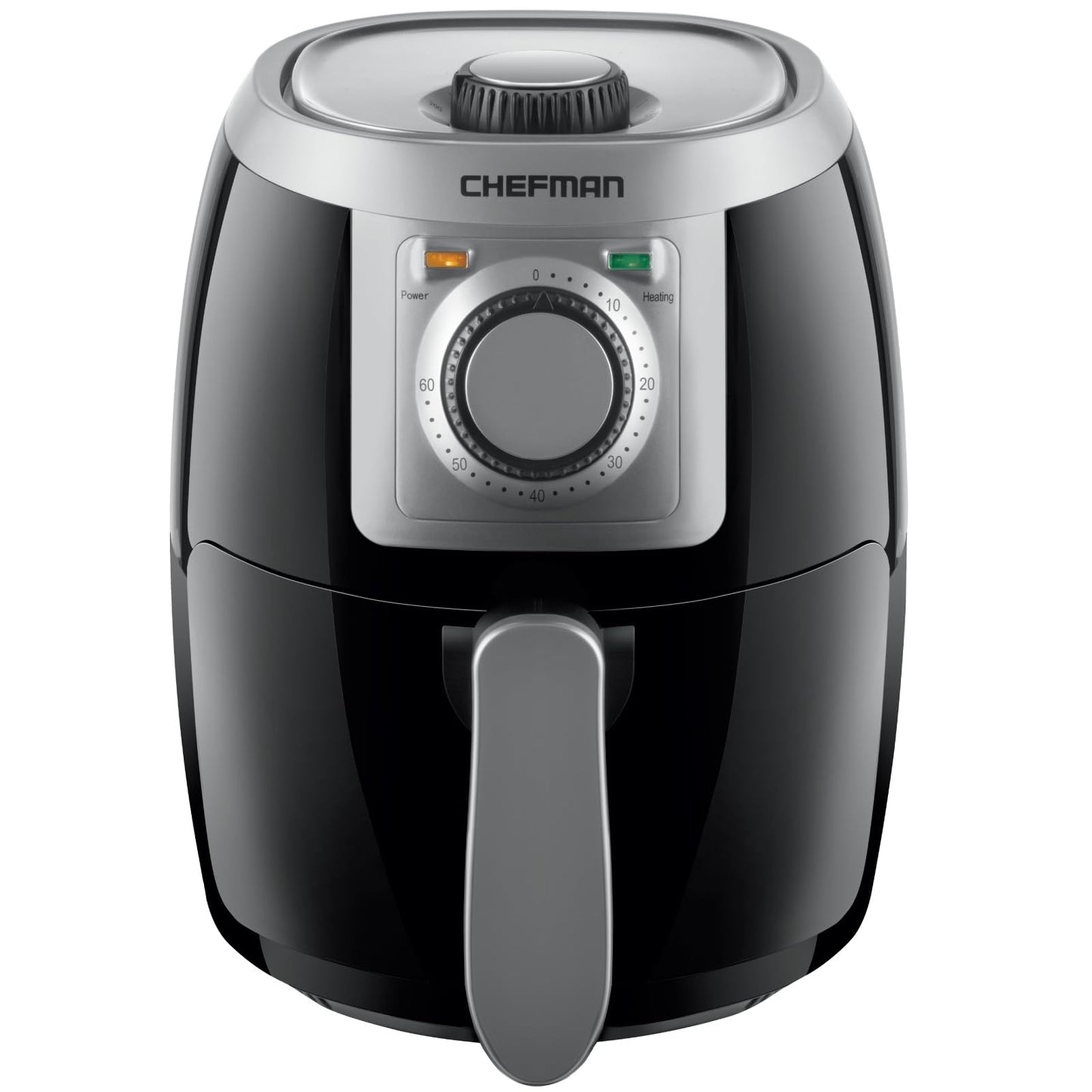 CHEFMAN 2 Qt Mini Air Fryer – Digital Space-Saving Compact Air Fryer with Nonstick and Dishwasher Safe Basket, Quick & Easy Meals in Minutes, Features Digital Timer and Shake Reminder – Black