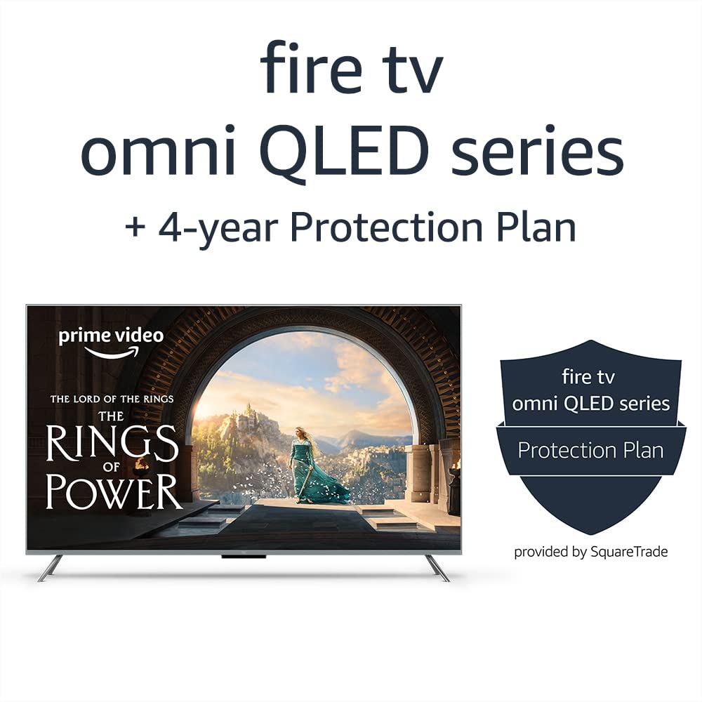 Amazon Fire TV 50" Omni QLED Series 4K UHD smart TV, Dolby Vision IQ, Fire TV Ambient Experience, local dimming, hands-free with Alexa