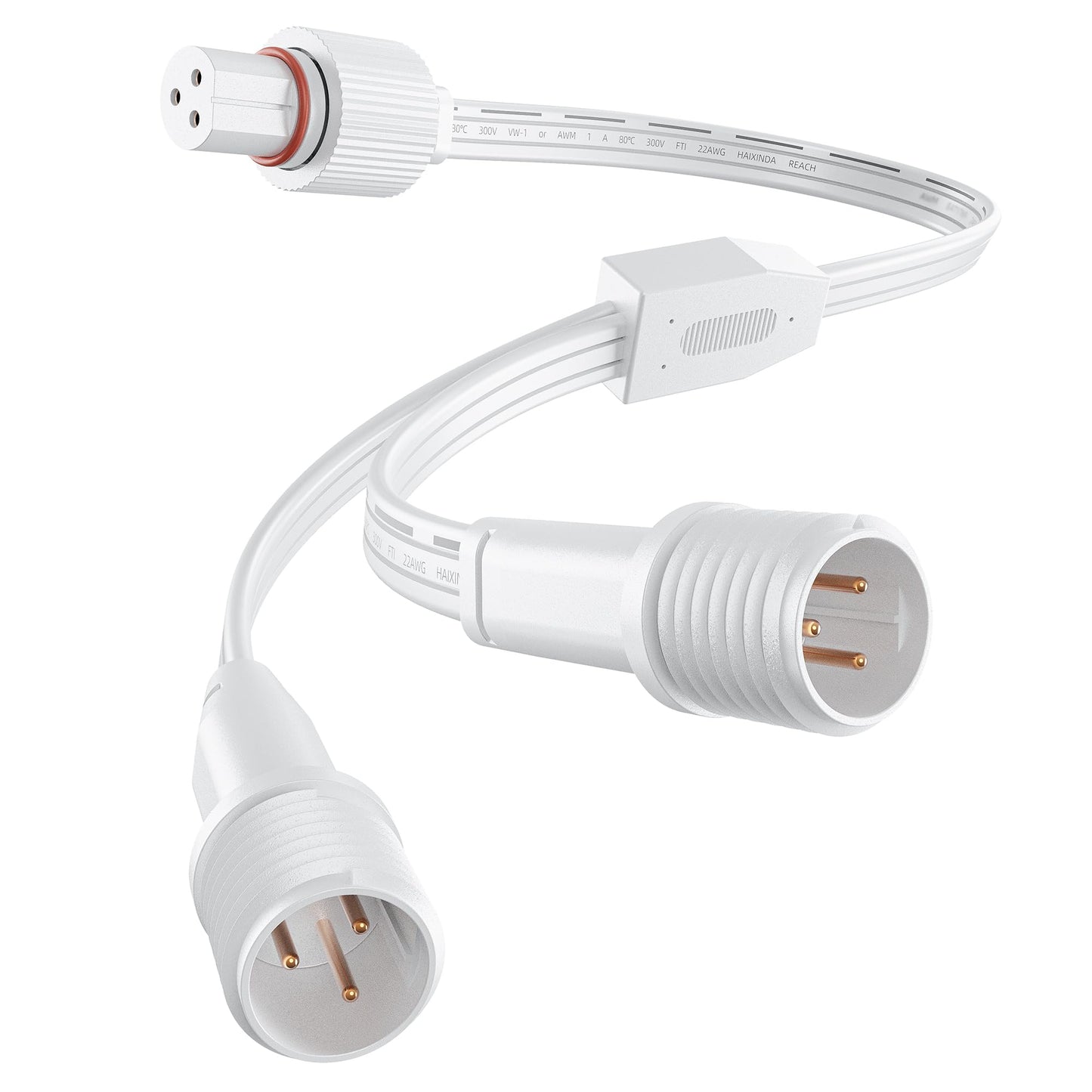 16Ft Extension Cable for Govee Permanent Outdoor Lights 2/Pro, Deck Lights, IP68 Waterproof Extension Cord Compatible with Govee H705D H705E H705F, H706A H706B H706C, H7067 H7068 H7069