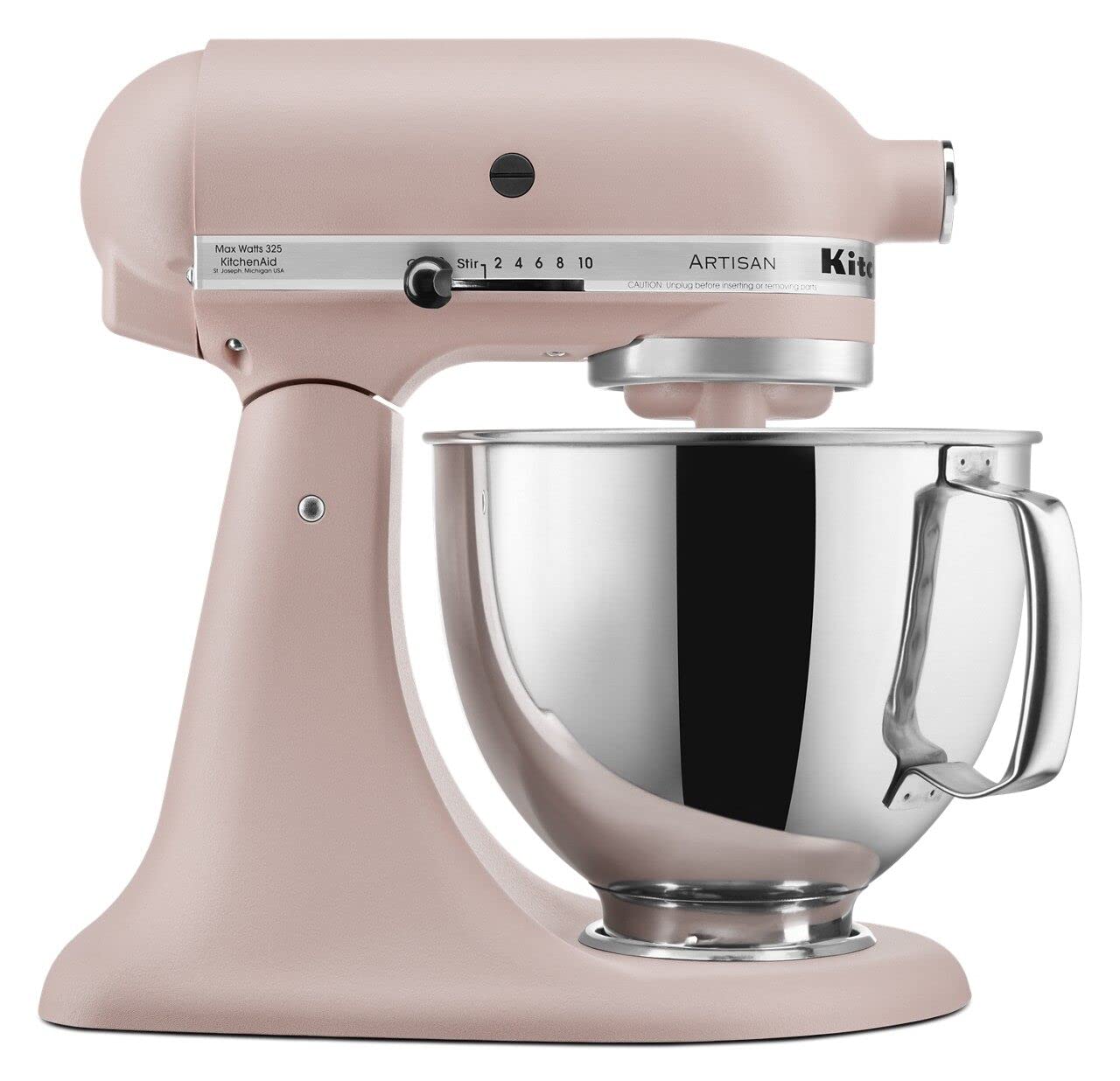 KitchenAid Artisan Series 5 Quart Tilt Head Stand Mixer with Pouring Shield KSM150PS, Almond Cream