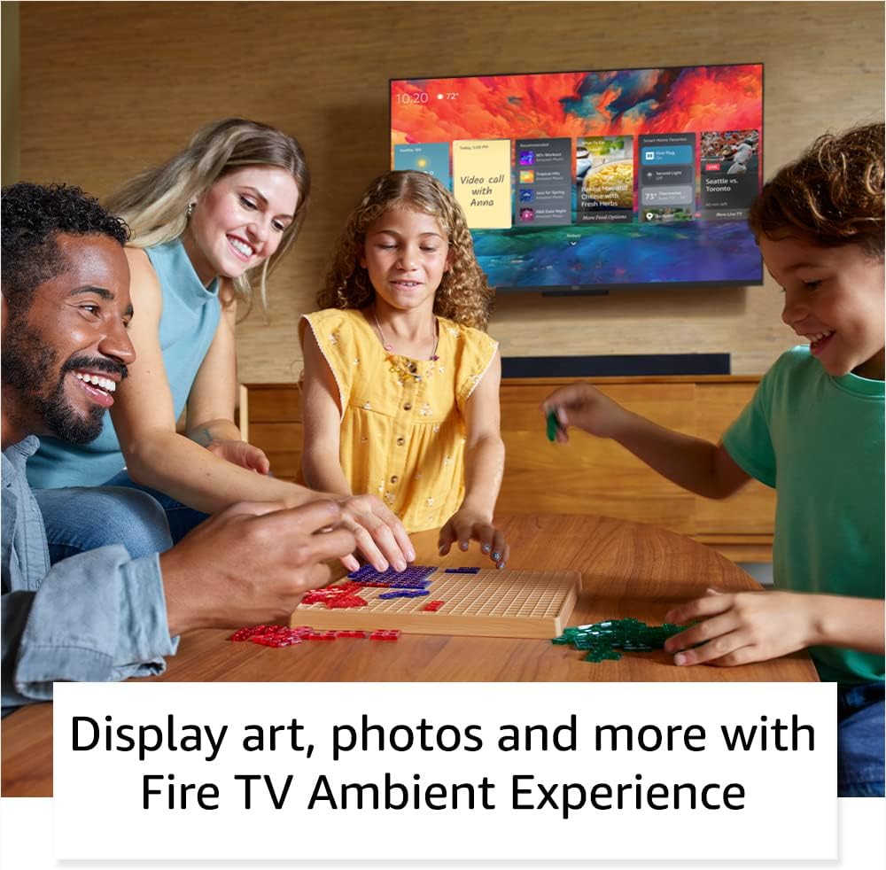 Amazon Fire TV 50" Omni QLED Series 4K UHD smart TV, Dolby Vision IQ, Fire TV Ambient Experience, local dimming, hands-free with Alexa