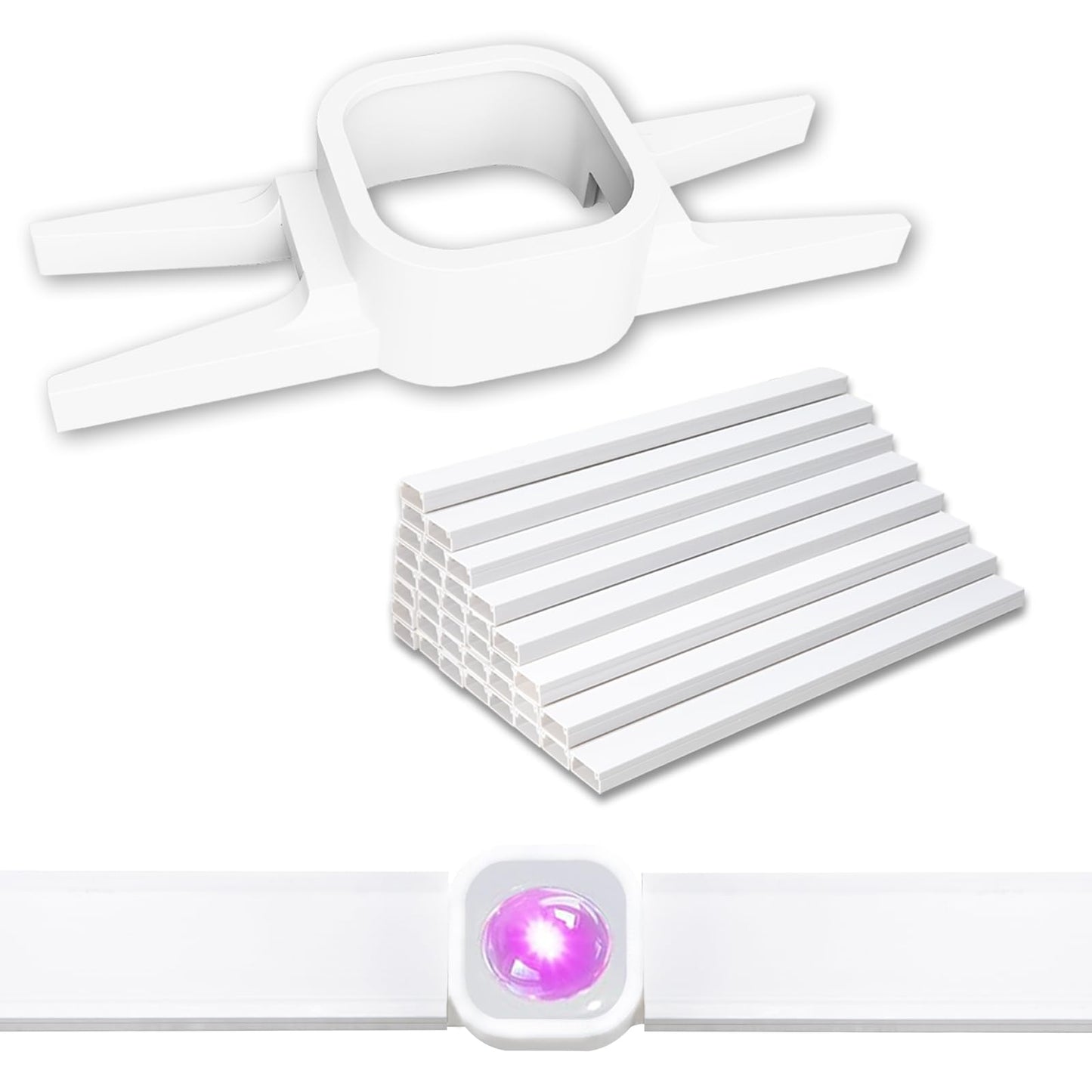 Light Clips for Govee Outdoor Lights H706, 120 Pcs Mounting Brackets for Govee Pro Outdoor Lights, Install Firmly, Replace 3M Glue, for Govee Pro Permanent Outdoor Lights Extension (White)