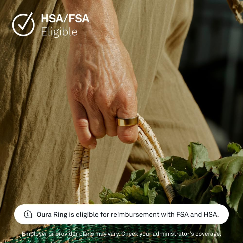 Oura Ring 4 - Gold - Size 8 - Size Before You Buy