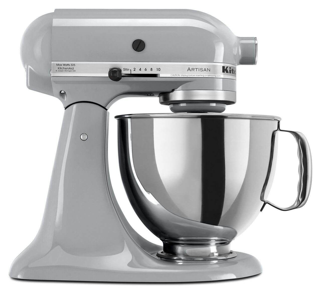 KitchenAid Artisan Series 5 Quart Tilt Head Stand Mixer with Pouring Shield KSM150PS, Almond Cream