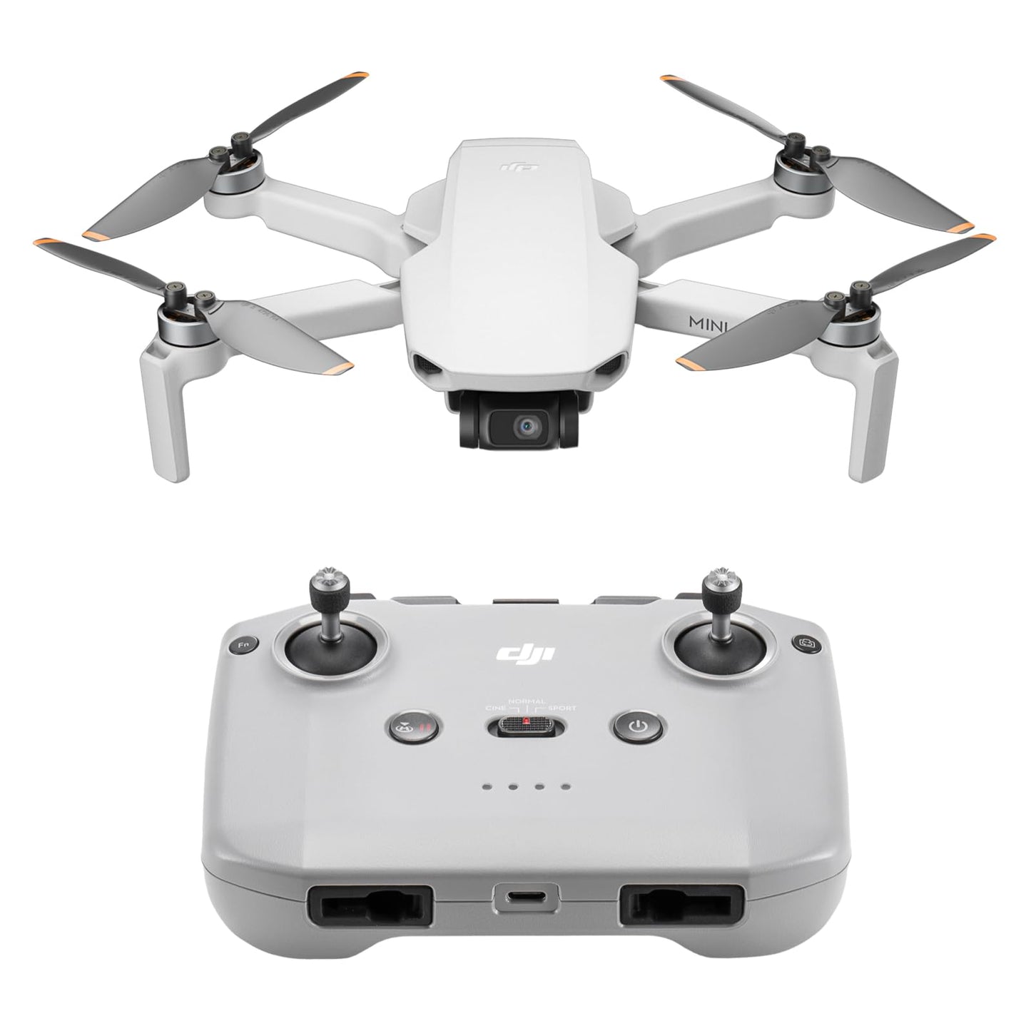 DJI Mini 4K Camera Drone Combo, Drone with 4K UHD Camera for Adults, Under 249 g, 3-Axis Gimbal Stabilization, 10km Video Transmission, Auto Return, 2 Batteries for 62-Min Max Flight Time, QuickShots