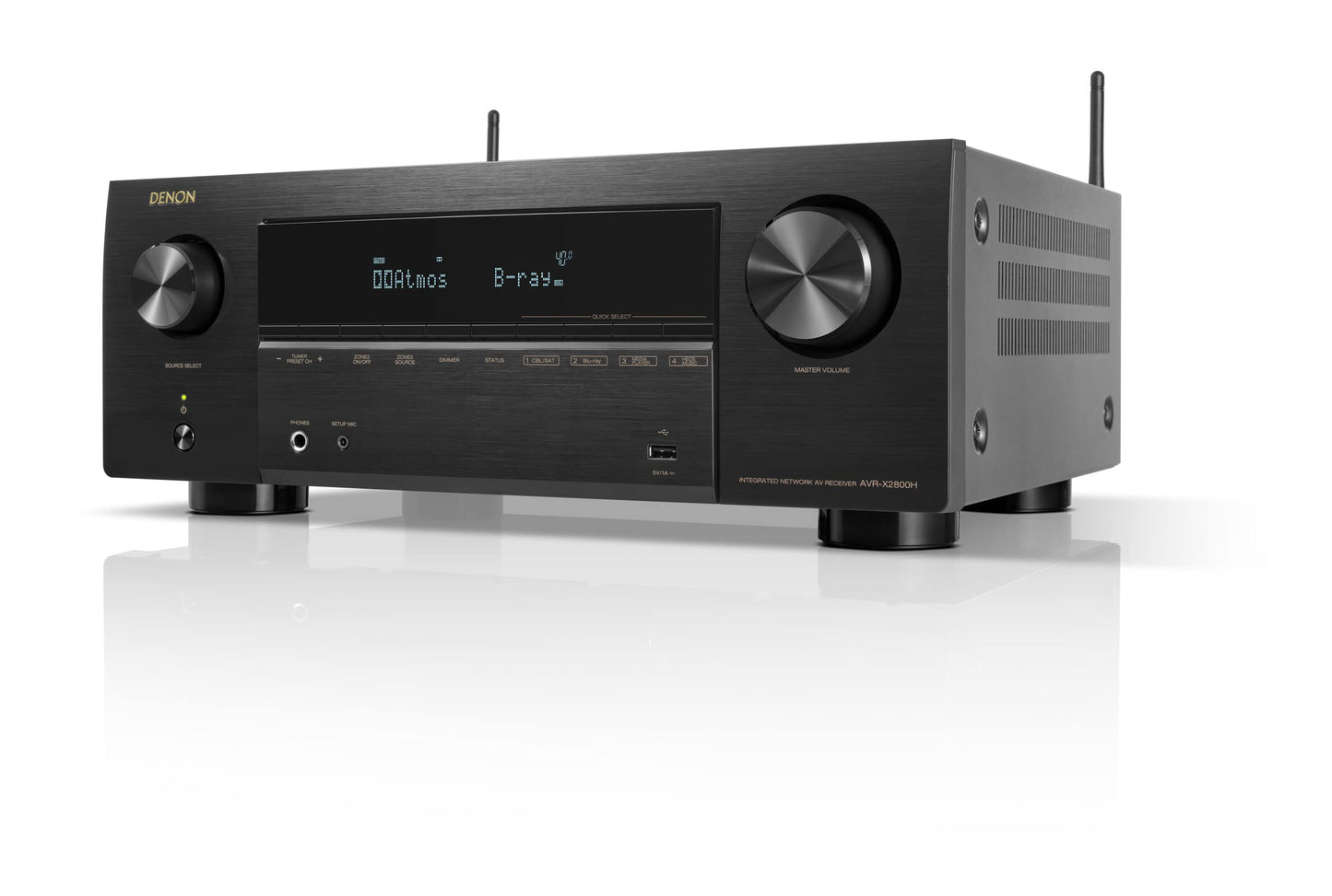 Denon AVR-X3800H 9.4-Ch 8K UHD AVR Home Theater Stereo Receiver, (105W X 9) Built-in Bluetooth Wi-Fi & HEOS Multi-Room Streaming Dolby Atmos DTS:X IMAX Enhanced & Auro 3D