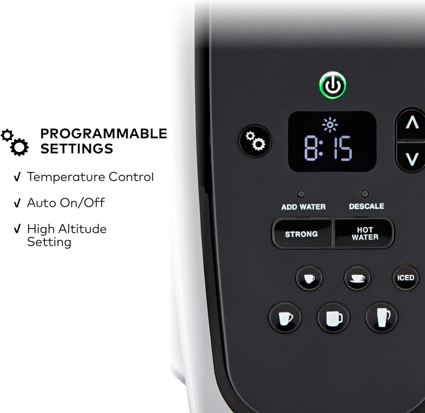 Keurig K-Elite Single Serve K-Cup Pod Coffee Maker, with Strength and Temperature Control, Iced Coffee Capability, 8 to 12oz Brew Size, Programmable, Brushed Silver