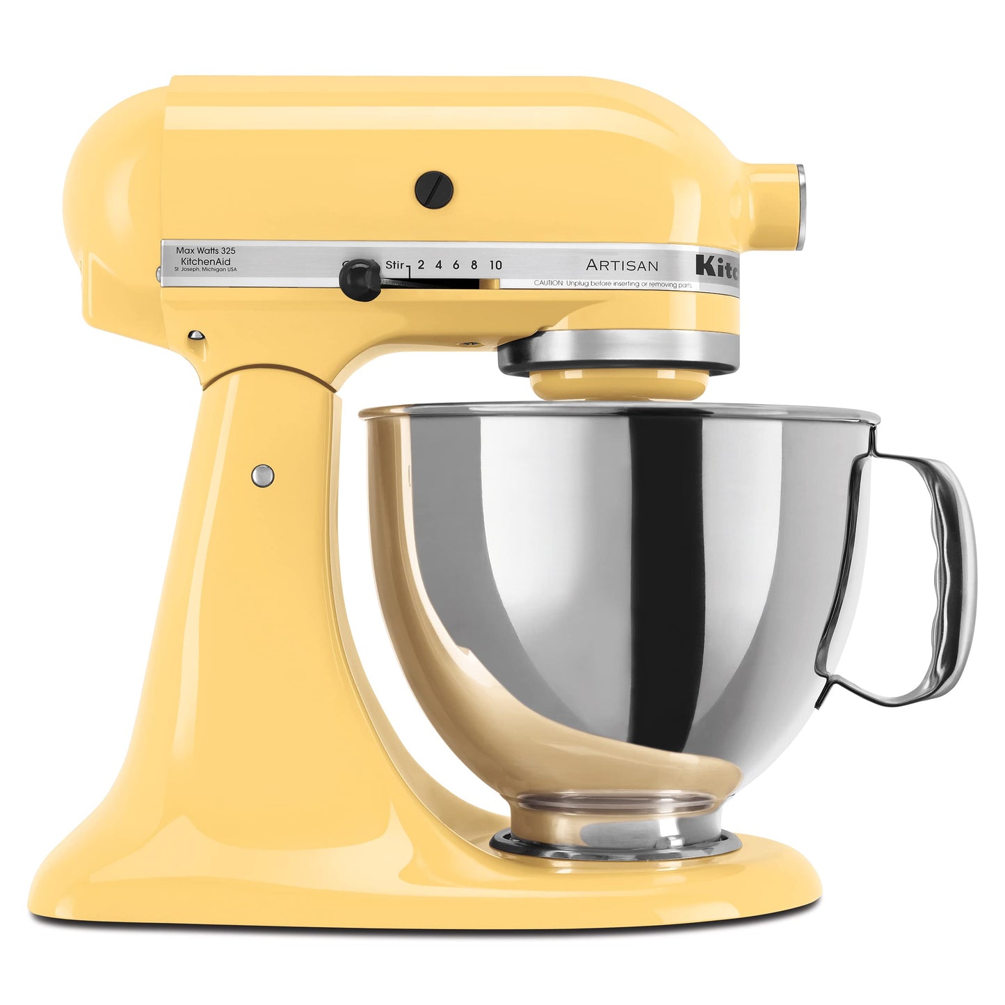 KitchenAid Artisan Series 5 Quart Tilt Head Stand Mixer with Pouring Shield KSM150PS, Almond Cream