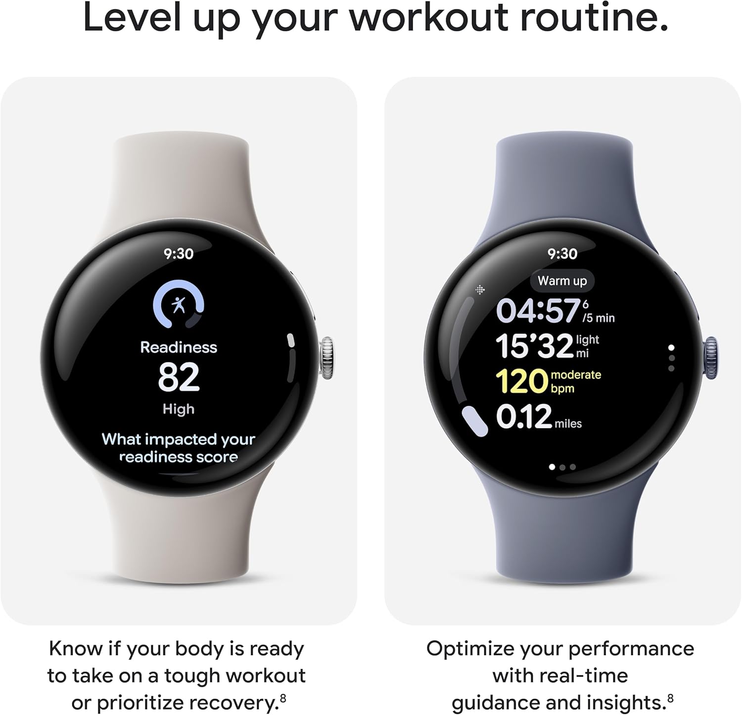 Google Pixel Watch 4 (41mm) - Android Smartwatch - Heart Rate and Sleep Tracking - 30-Hour Battery - Fitness Tracking - Google AI - Polished Silver Aluminum Case - Iris Active Band - LTE (2025 Model)