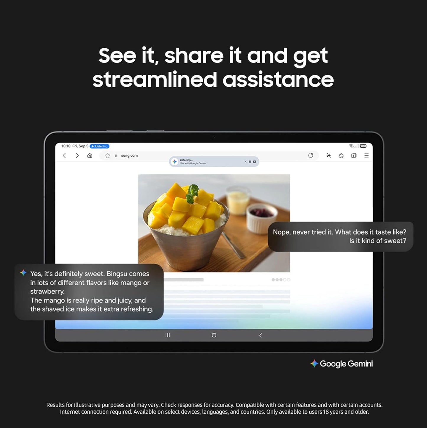 Samsung Galaxy Tab S11 256 GB WiFi Android Tablet, Large Display, Durable, Slim, Light, High Performance, Long Battery Life, S Pen for Note-Taking, AI Assist, US Version, Gray