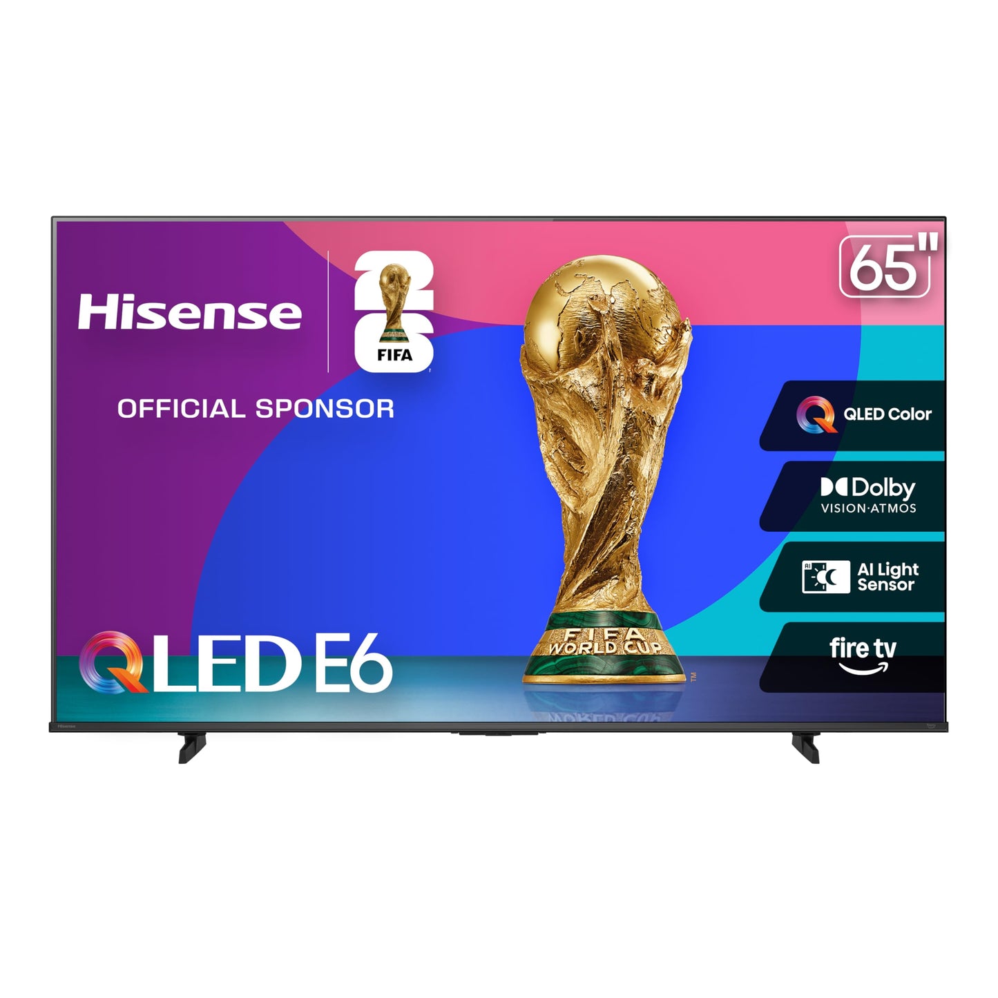 Hisense 100" E6 Cinema Series QLED 4K UHD Smart Fire TV (100E6QF, 2025 Model) - QLED, Native 144Hz, Dolby Vision IQ · Atmos, Motion Rate 240, HDR 10+, Game Mode Pro, Voice Remote with Alexa
