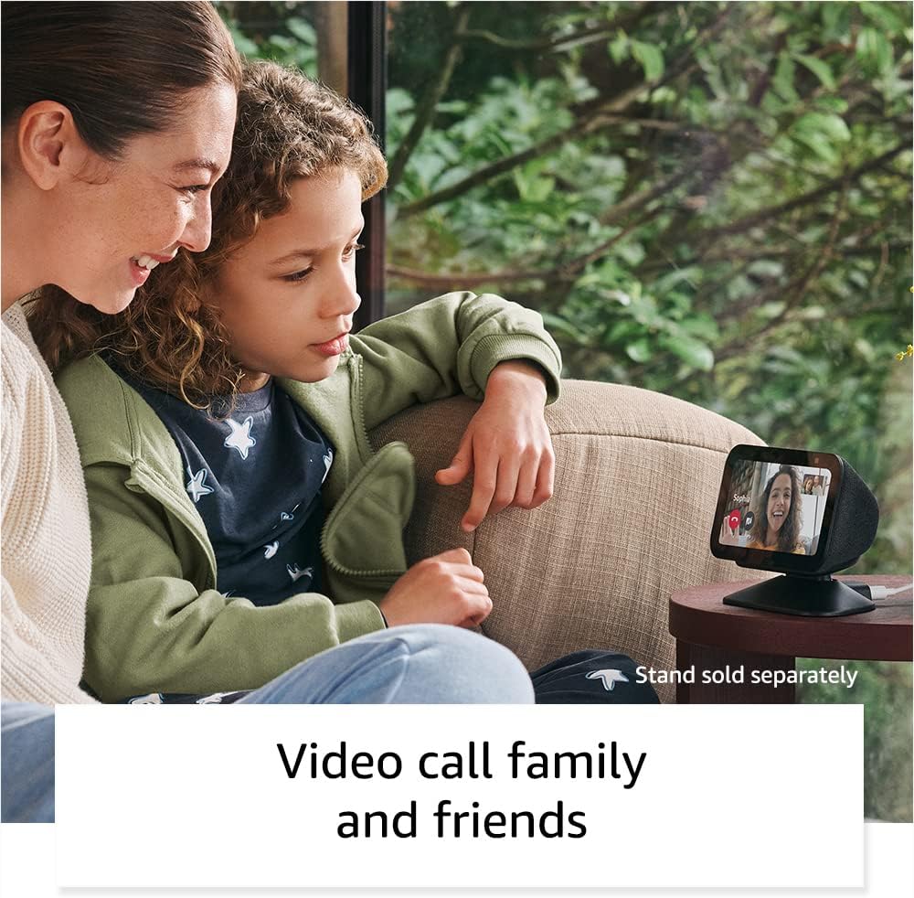 Amazon Echo Show 5 (newest model), Smart display with Alexa+ Early Access, 2x the bass and clearer sound, Charcoal