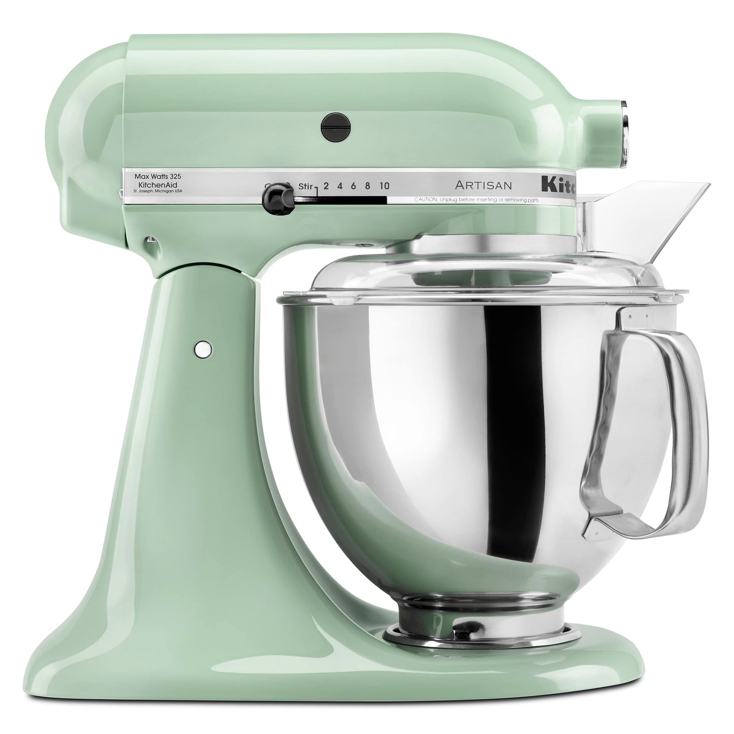 KitchenAid Artisan Series 5 Quart Tilt Head Stand Mixer with Pouring Shield KSM150PS, Almond Cream