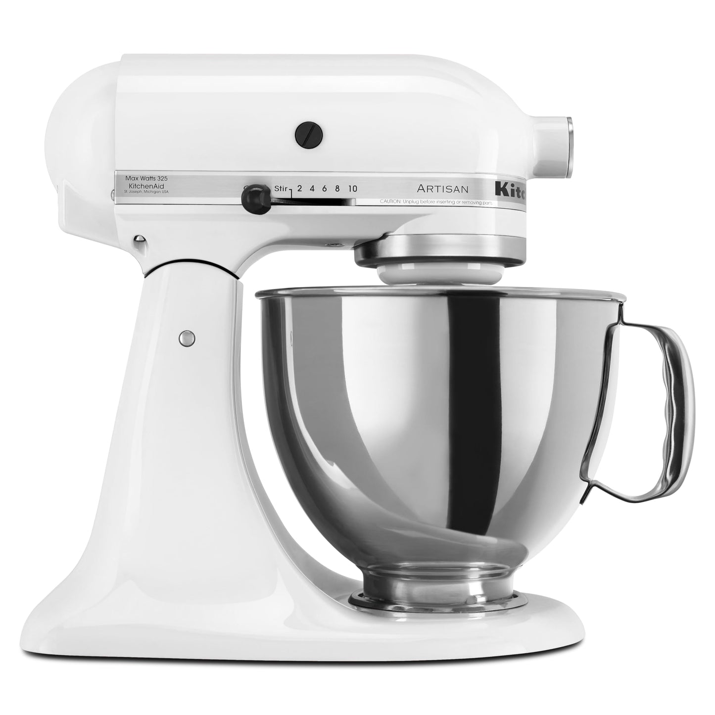 KitchenAid Artisan Series 5 Quart Tilt Head Stand Mixer with Pouring Shield KSM150PS, Almond Cream