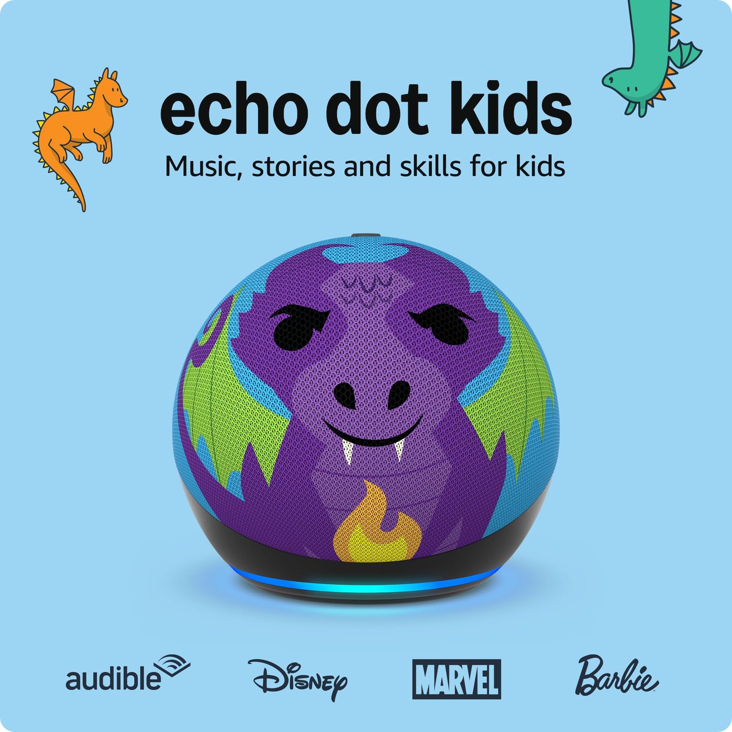 Amazon Echo Dot Kids (newest model) - Designed for kids, with Alexa+ Early Access, parental controls, Includes 1 Year of Amazon Kids+, Stardust
