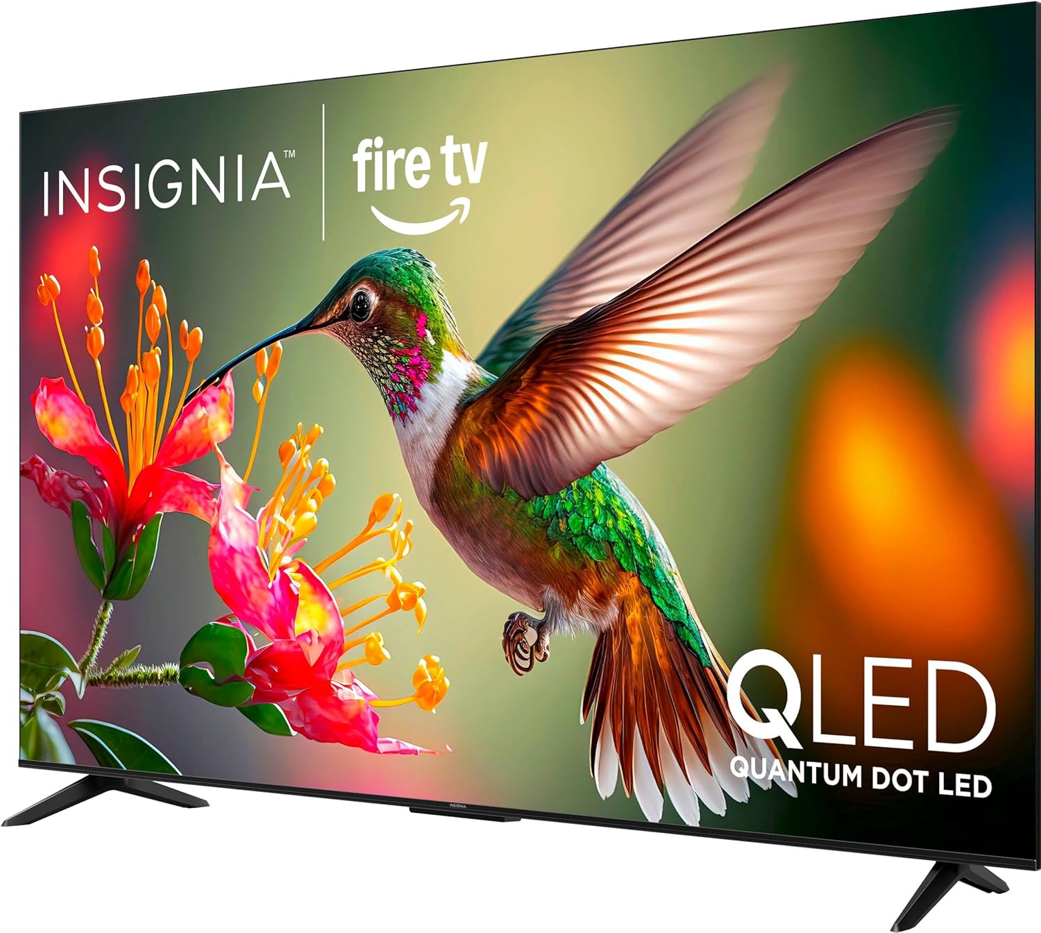 INSIGNIA 65-inch Class QF Series LED 4K UHD QLED Smart Fire TV with Alexa Voice Remote (NS65-UQFL26)