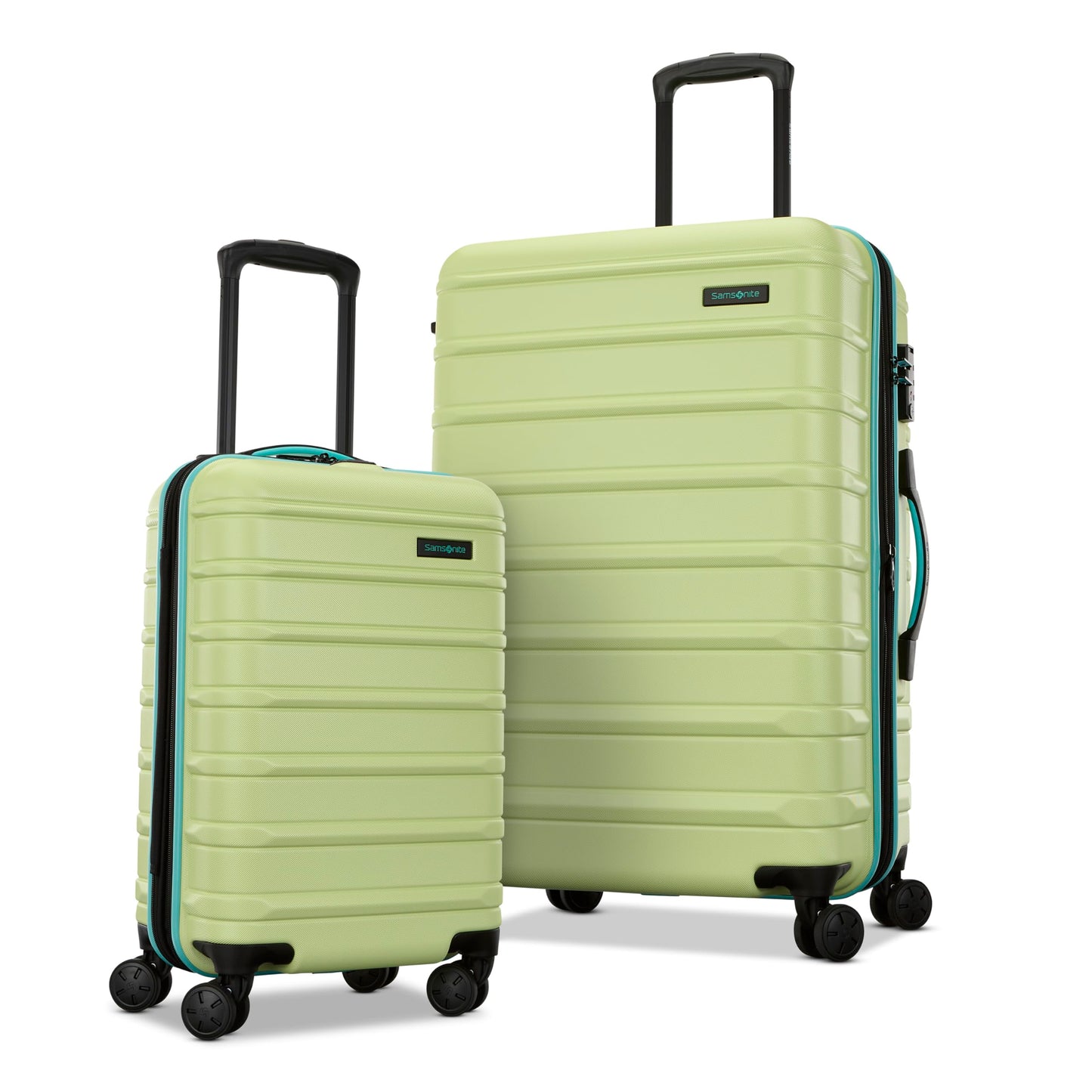 Samsonite Omni 2 Hardside Expandable Luggage with Spinner Wheels, 3-Piece Set (19/24/28), Lagoon Blue