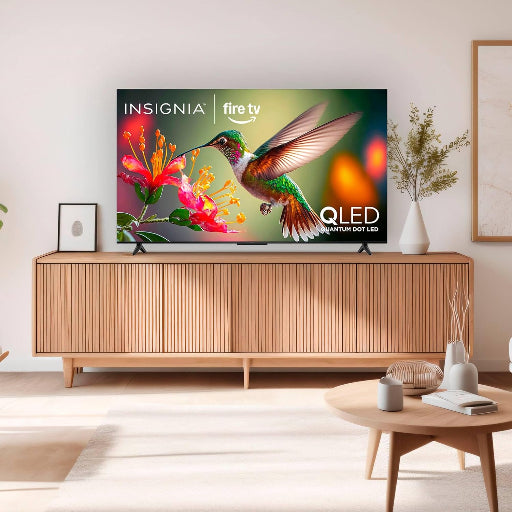 INSIGNIA 65-inch Class QF Series LED 4K UHD QLED Smart Fire TV with Alexa Voice Remote (NS65-UQFL26)