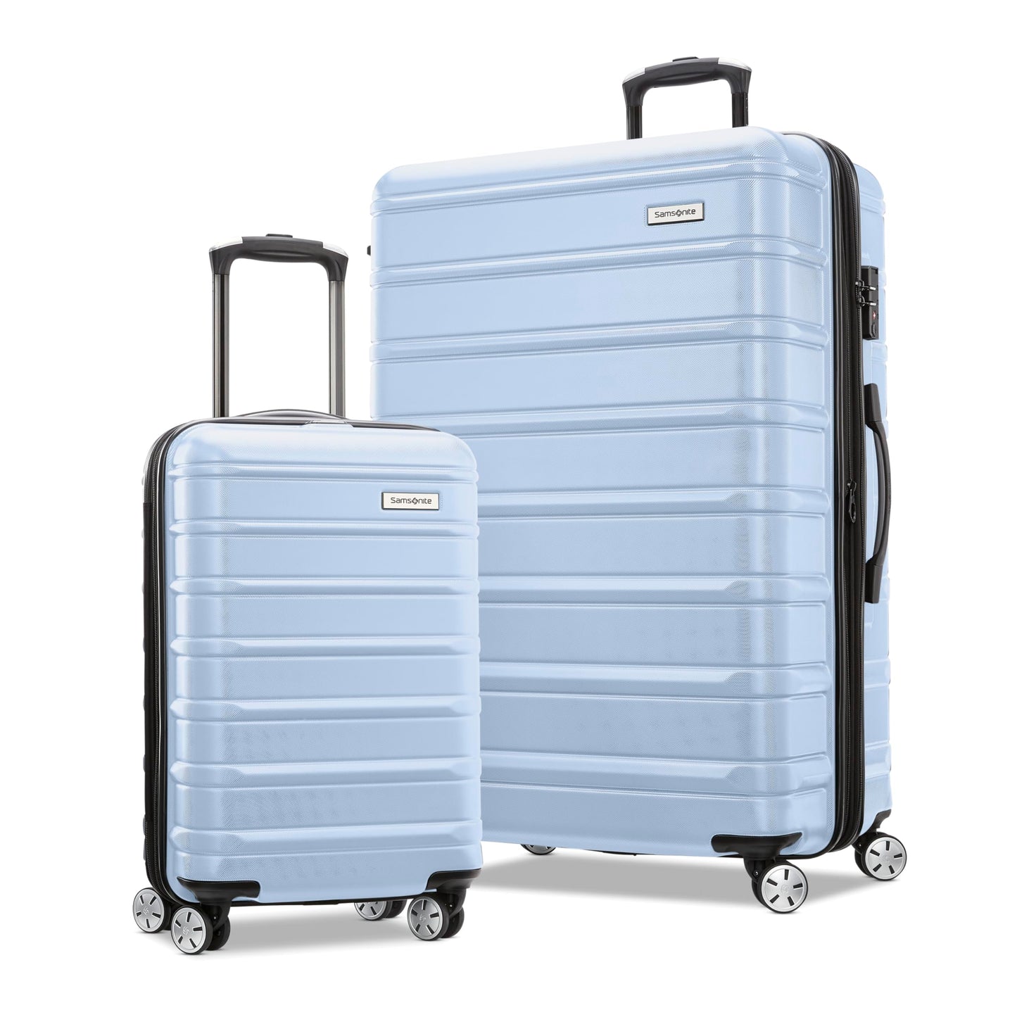 Samsonite Omni 2 Hardside Expandable Luggage with Spinner Wheels, 3-Piece Set (19/24/28), Lagoon Blue