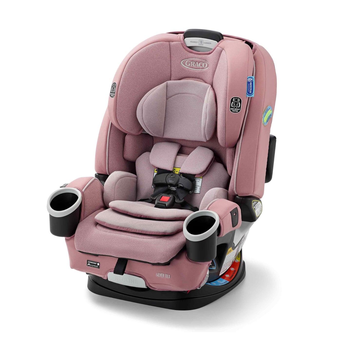Graco 4Ever DLX 4-in-1 Car Seat, Charlie| Infant to Toddler Car Seat, with 10 Years of Use | Rear-Facing, Forward-Facing and Booster Modes | Safe, Comfortable and Convenient