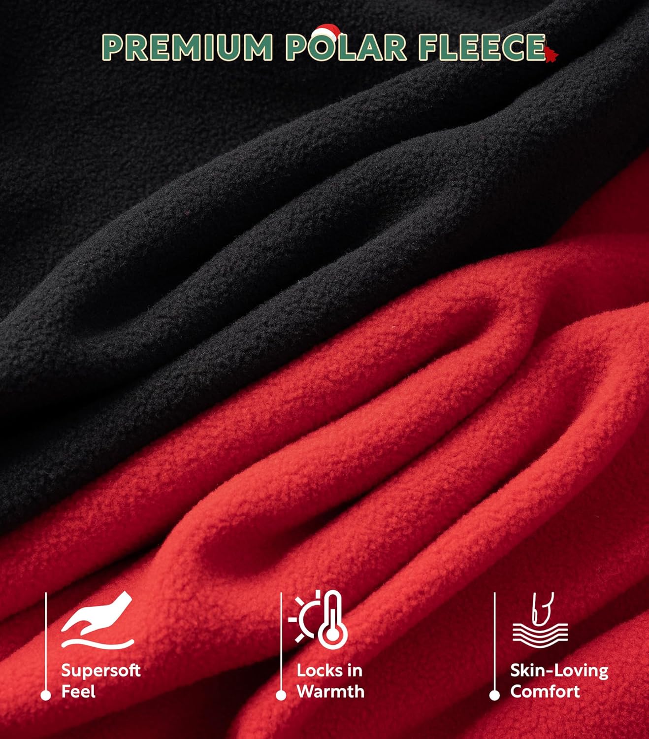 DAVID ARCHY Cozy Christmas Pajamas for Couples Ultra Soft Warm Fleece Winter Pjs Sets Men Women Plaid Loungewear with Pockets