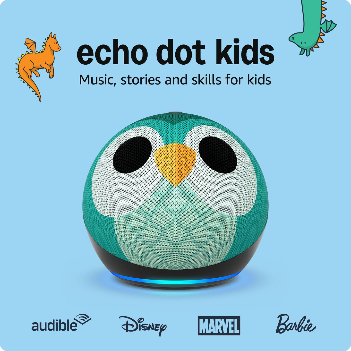 Amazon Echo Dot Kids (newest model) - Designed for kids, with Alexa+ Early Access, parental controls, Includes 1 Year of Amazon Kids+, Stardust