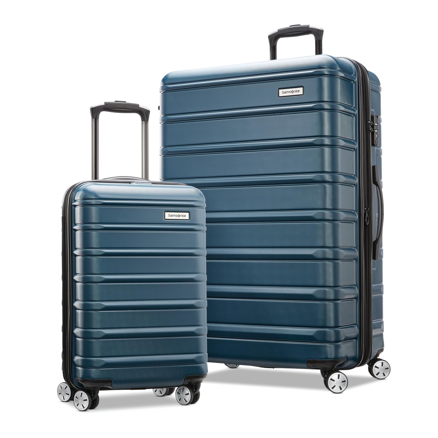 Samsonite Omni 2 Hardside Expandable Luggage with Spinner Wheels, 3-Piece Set (19/24/28), Lagoon Blue