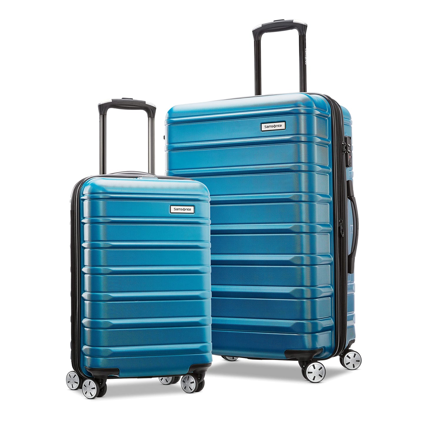 Samsonite Omni 2 Hardside Expandable Luggage with Spinner Wheels, 3-Piece Set (19/24/28), Lagoon Blue
