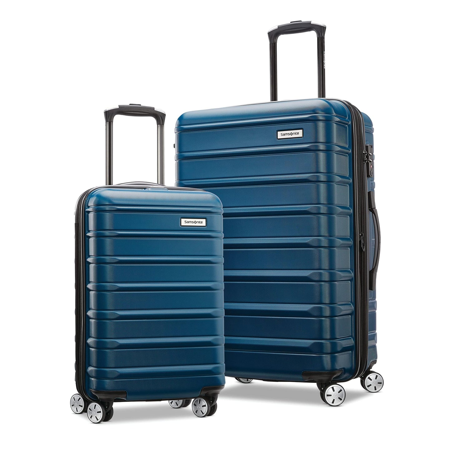 Samsonite Omni 2 Hardside Expandable Luggage with Spinner Wheels, 3-Piece Set (19/24/28), Lagoon Blue